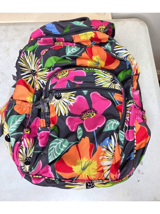 Vera Bradley Handbags - Vera Bradley Lighten up Campus Floral Backpack JAZZY BLOOMS water resistant